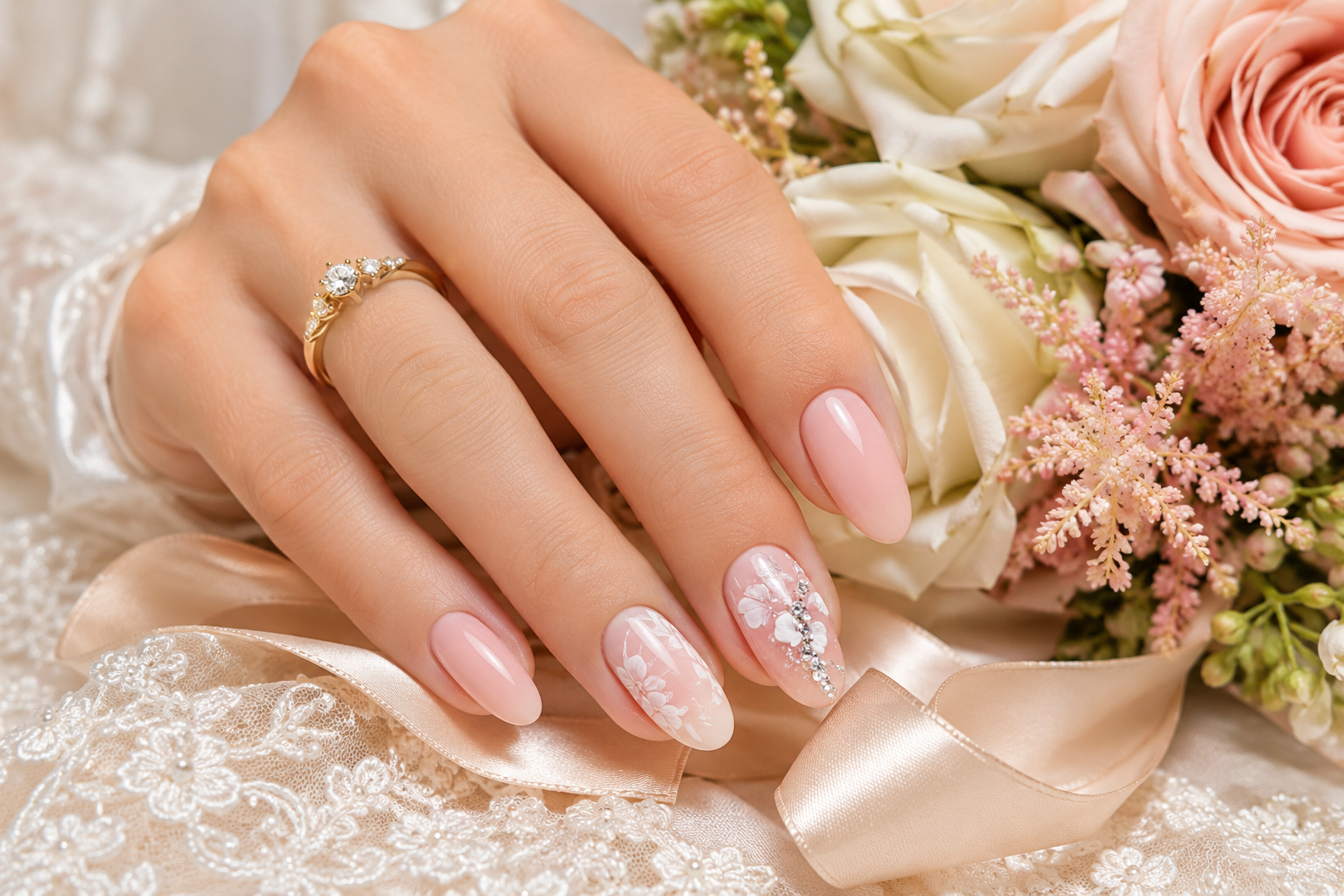 Riverside wedding manicure inspiration image 2